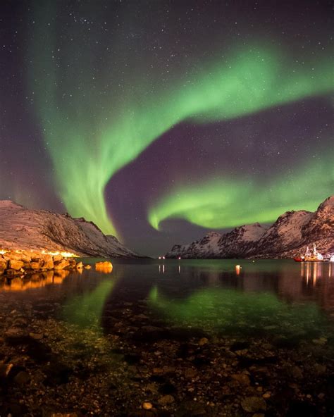 Free Stock Photo Of Aurora Borealis Reflecting In Water Download Free