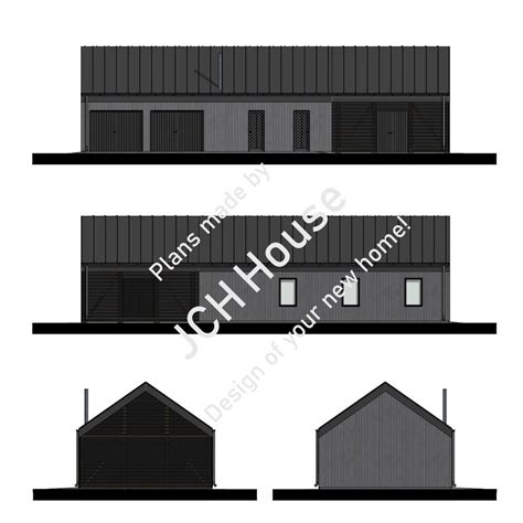 Modern Garage Plan Shed Plan Storage Garden House Loft - Etsy