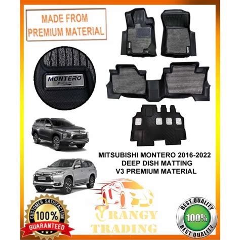 Mitsubishi Montero Gls To Oem Excellent Deep Dish Matting