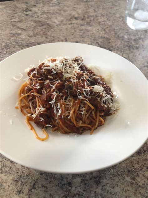 Homemade Mushroom Meat Sauce Spaghetti Recipe