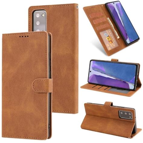 Samsung Galaxy S Fe Klassiskt L Der Fodral Brun Brown Brun