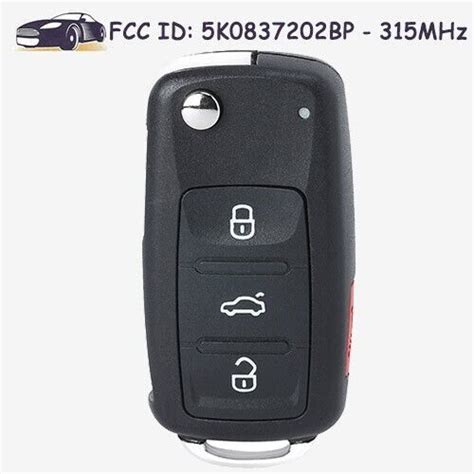 Smart Flip Remote Key Fob K Bp For Volkswagen