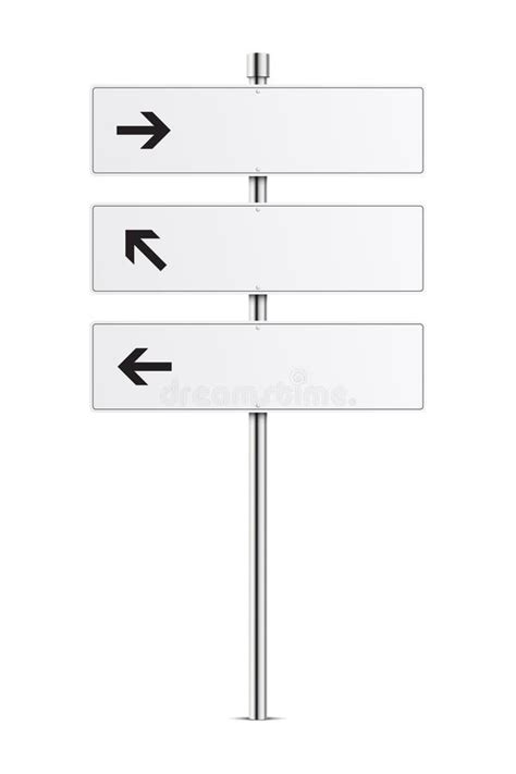 Road and signs with arrows stock vector. Illustration of transportation ...