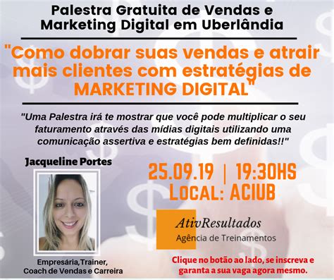 Palestra Como Dobrar Suas Vendas E Atrair Mais Clientes