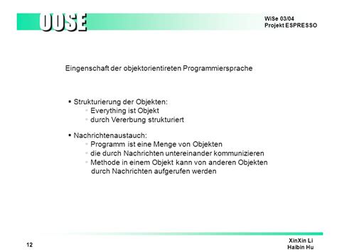 Objektorientierte Softwareentwicklung Ppt Herunterladen