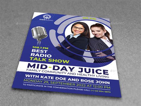 Radio Talk Show Flyer Template, Print Templates | GraphicRiver