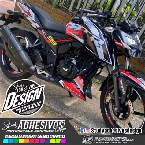 Calcomanias Apache Rtr Personalizadas Kit De Stickers En Venta En