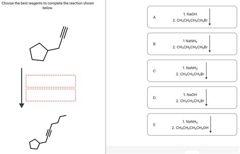 Answered Choose The Best Reagents To Complete Bartleby