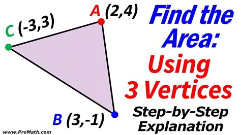 How To Find The Area Of A Triangle Using Three Vertices Step By Step