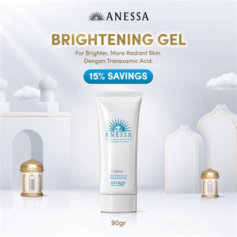 Jual Anessa Brightening UV Sunscreen Gel SPF 50 PA 90gr