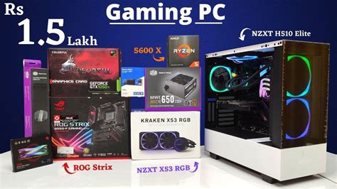 Rs 1 5 Lakh Gaming PC Build ROG Strix Ryzen 5 NZXT Mr Pc Wale