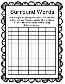 Word Study Activities by OurDayInK | Teachers Pay Teachers