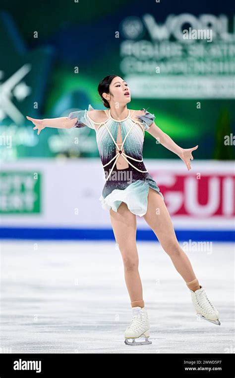 Haein Lee Kor During Women Free Skating At The Isu World Figure