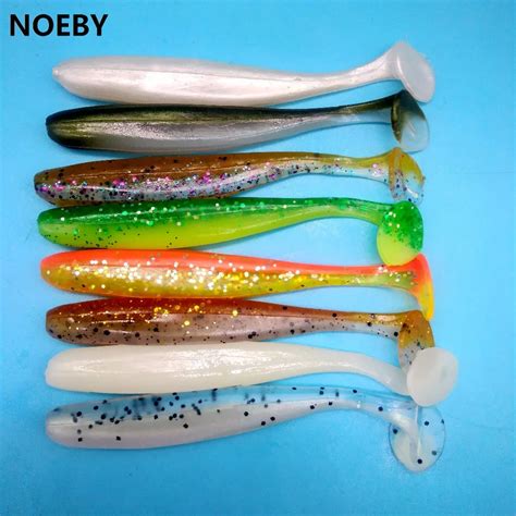 NOEBY 6pcs Lot Soft Lure Fishing Lure 5g 10cm 8colors Fishing Lures