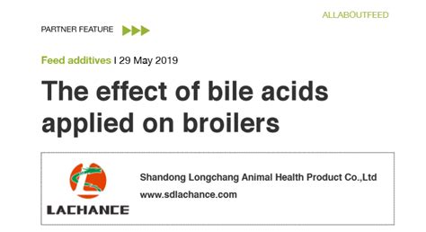 Allaboutfeed The Effect Of Bile Acids Applied On Broilers The Effect