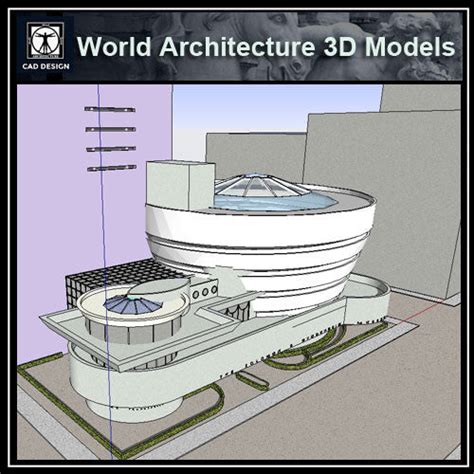 Sketchup 3d Architecture Models Guggenheim Museumfrank Lloyd Wright