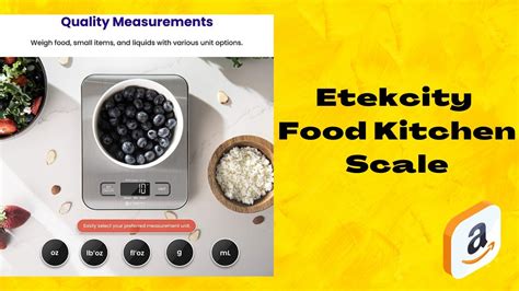 Etekcity Food Kitchen Scale Review Youtube