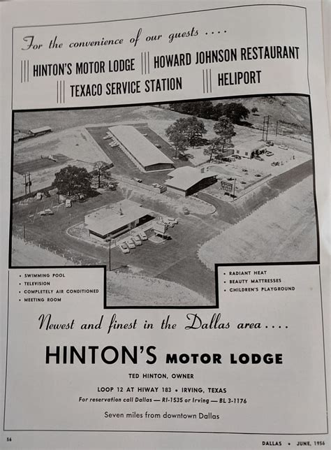 Ted Hinton’s Motor Lodge — From Bonnie & Clyde to Motel Heliport ...