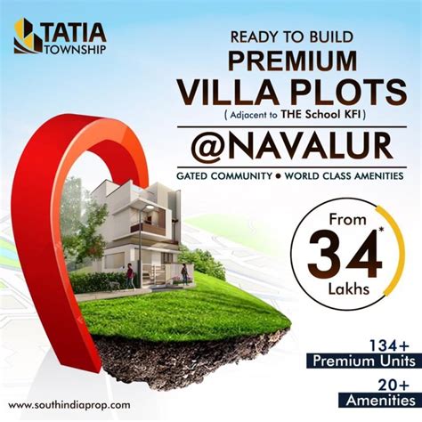 Gated Community Luxury Villa Plots For Sale In Thalambur Omr Galaxy