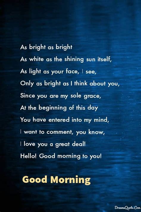 Short Good Morning Love Poems For Her | Sitedoct.org