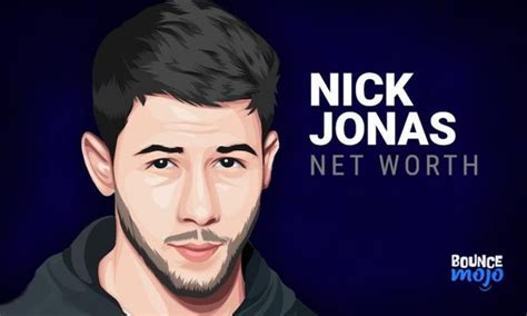 A Man With A Beard Wearing A Black Shirt And The Words Nick Jonas Net Worth