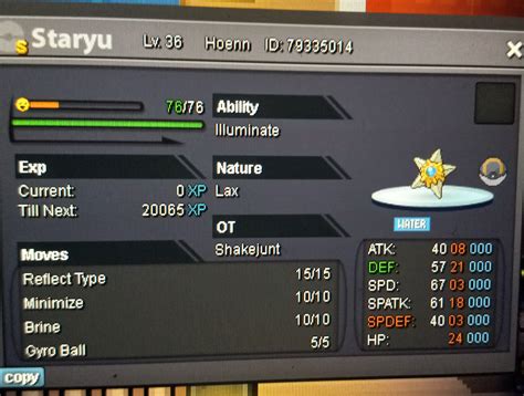 Shiny Staryu Price check - Rate/Price Checks - Silver - Pokemon ...