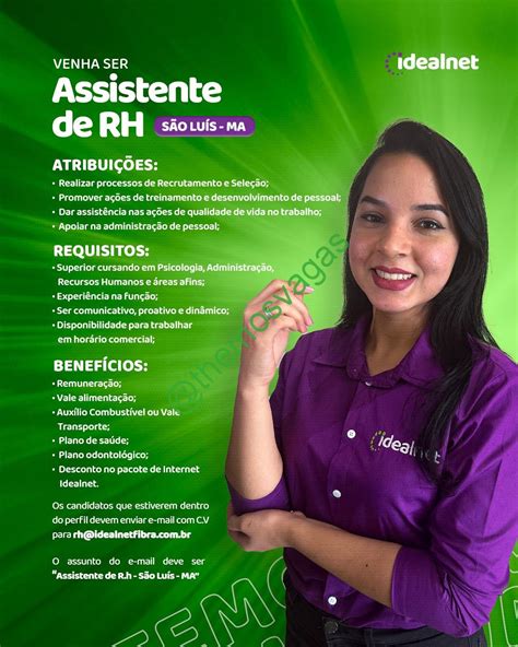 Assistente de RH São Luís MA 01 vaga s Themos Vagas Empregos