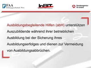 Ausbildungsbegleitende Hilfen Beckum Ppt