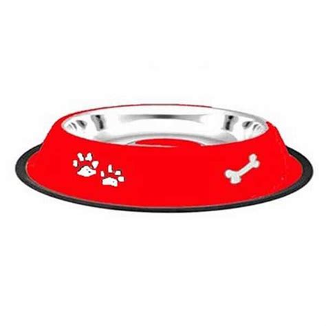 EuroDog Pati Kemik Desenli Metal Köpek Mama Su Kabı 8 Oz 12 Cm Pet