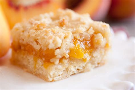 Peach Crumb Bars Cooking Classy