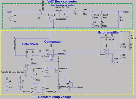 Lt Spice Model Of Vmc Buck Converter Download Scientific Diagram