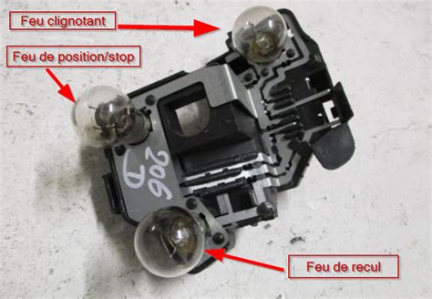 Comment changer une ampoule de feu arrière sur Peugeot 206