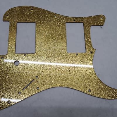 Gold Glitter Hxh Hh Pickguard Fits Fender Strat Stratocaster Reverb