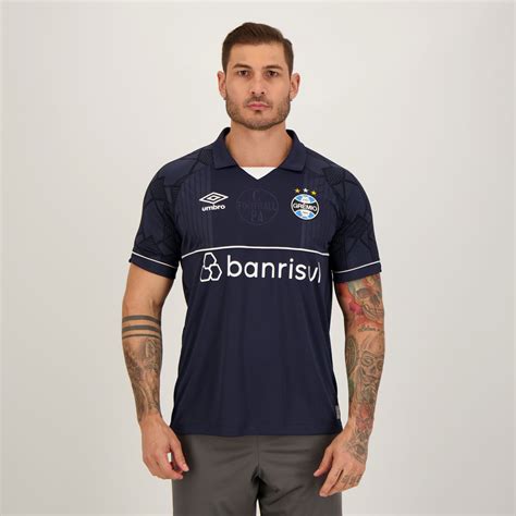 Camisa Umbro Grêmio Goleiro 2023 Marinho FutFanatics