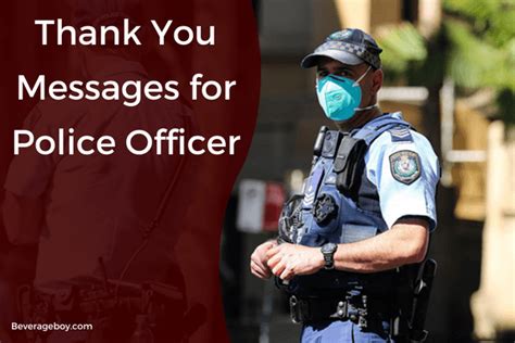 50 Thank You Messages For Police Officer BeverageBoy