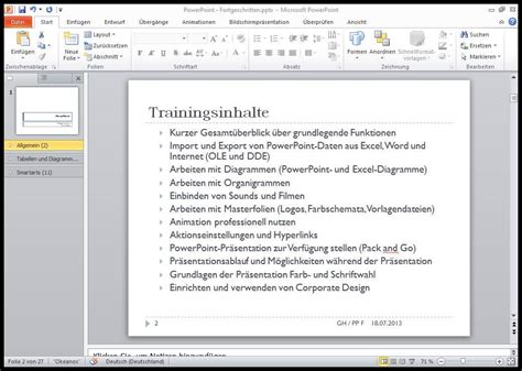 Microsoft Powerpoint So Definieren Sie Abschnitte Richtig