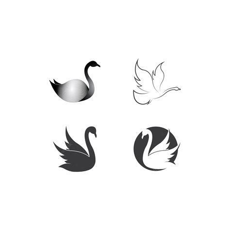 Premium Vector Swan Logo Template Vector Illustration Design