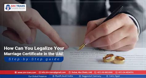 How Can You Legalize Your Marriage Certificate In The Uae Step By Step Guide Sim Trans