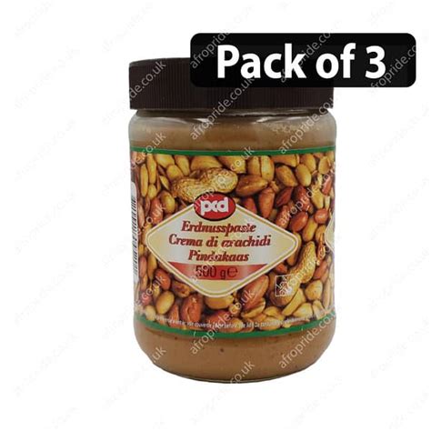 Pack Of 3 Pcd Peanut Butter 500g Afro Pride