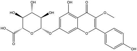 β D Glucopyranosiduronic Acid 5 Hydroxy 2 4 Hydroxyphenyl 3 Methoxy 4 Oxo 4h 1 Benzopyran 7