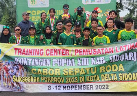 Sidoarjo Juara Umum Cabor Sepatu Roda POPDA VIII Jatim 2022 Kempalan