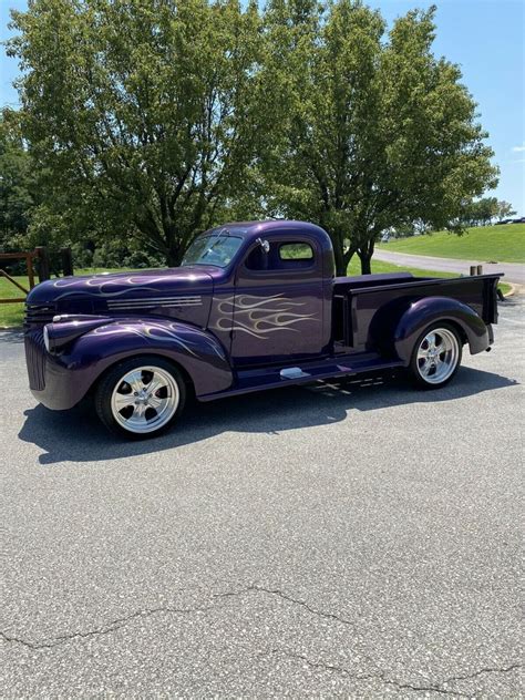 Chevrolet Pickup Purple Rwd Automatic Custom Classic