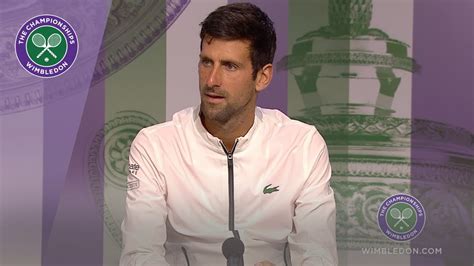 Novak Djokovic Wimbledon Third Round Press Conference Youtube