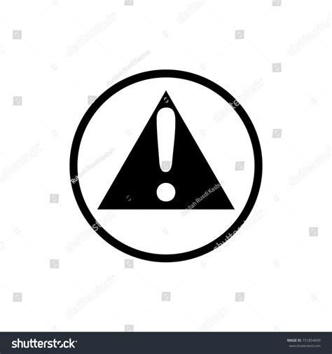 Warning Logo Stock Vector (Royalty Free) 731854609 | Shutterstock