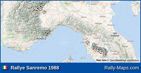 Streckenverlauf Rallye Sanremo Wrc Rallyekarte De