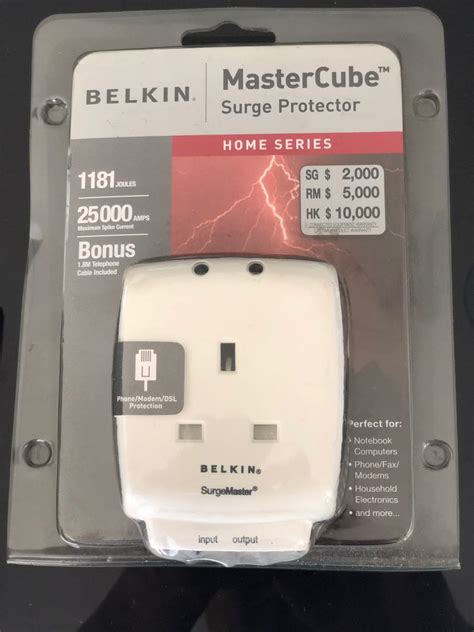 Belkin Master Cube Surge Protector Tv And Home Appliances Electrical