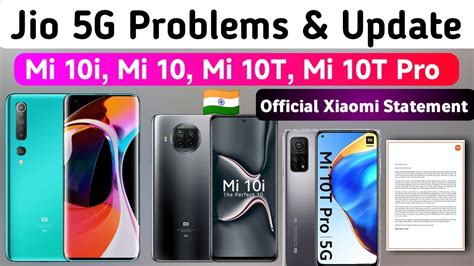 Jio 5G Xiaomi Official Statement For Mi 10i Mi 10 Mi 10T Mi 10T Pro