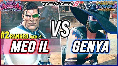 T Meo Il Ranked Jack Vs Genya Zafina Tekken High Level