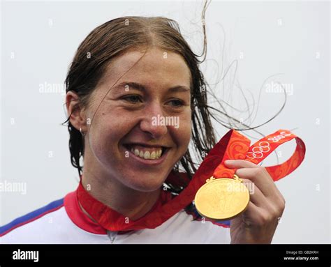 Gold In Womens Road Race 2008 Beijing Olympic Games Hi Res Stock