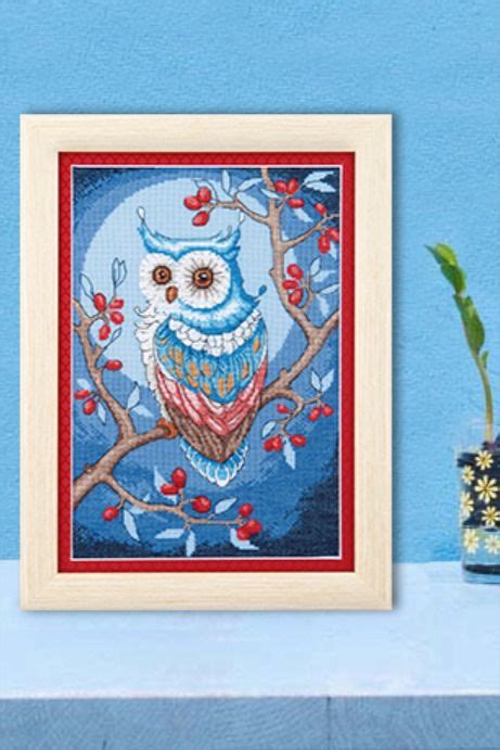 Вышивка крестиком сова Owl cross-stitch